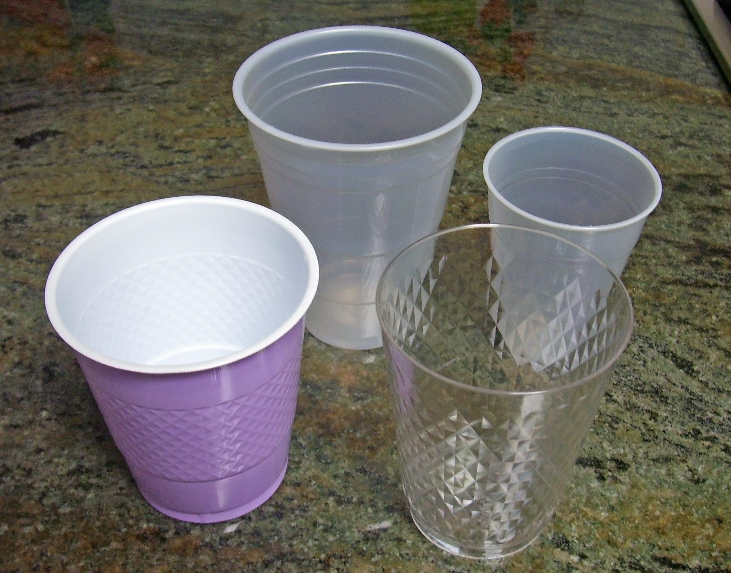 Plastic cups